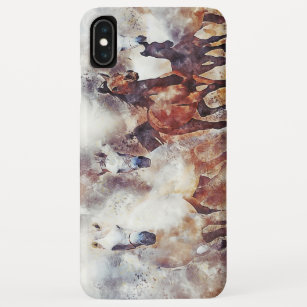 Amazing white and bay horses in a gallop Case-Mate iPhone case