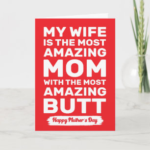 Amazing Wife Amazing Butt, Wife Gift For Her Card