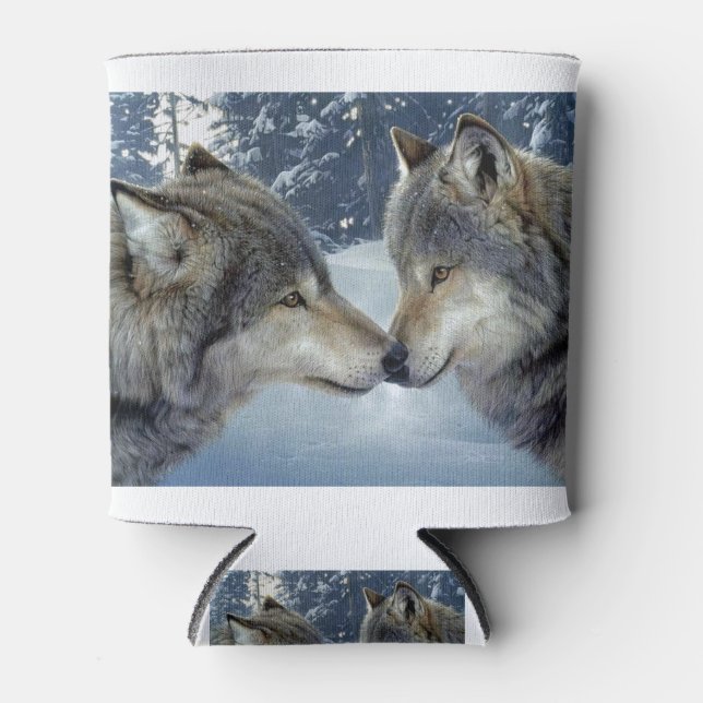 Amazing wolves design can cooler (Front)