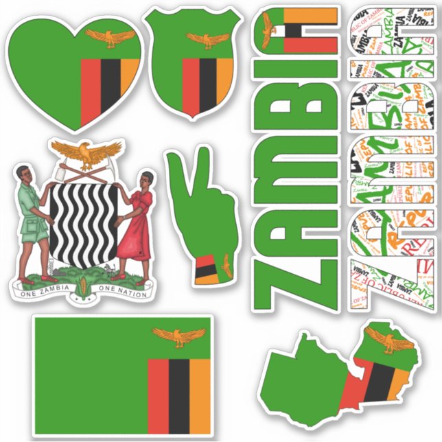 Amazing Zambia Shapes National Symbols (Front)