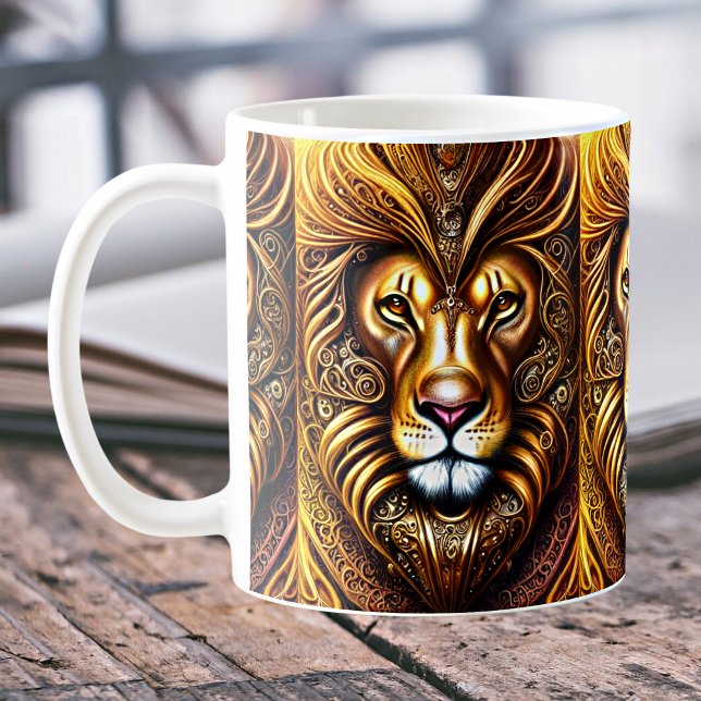 Amazingly Beautiful Golden Lion    Coffee Mug (Creator Uploaded)