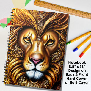 Amazingly Beautiful Golden Lion Notebook