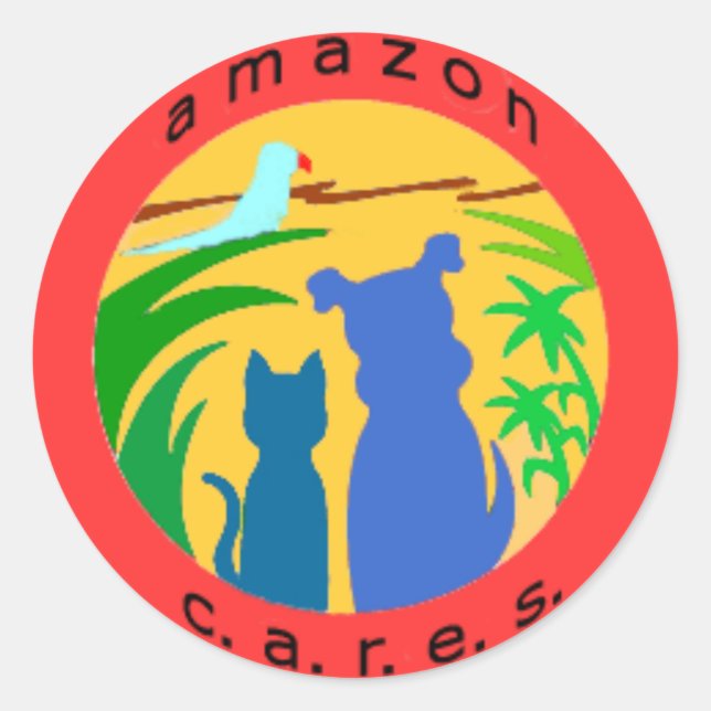 Amazon Cares Logo Stickers (Front)