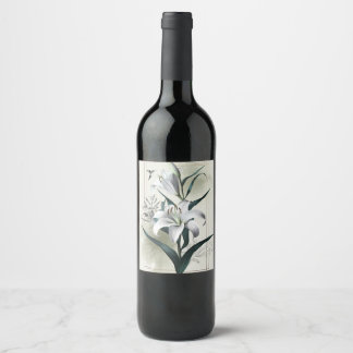 Amazon Lily Art – Gold & Scandi Style Wine Label