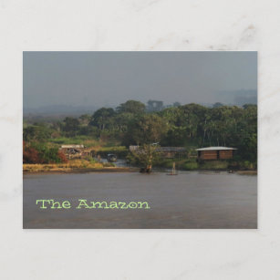 Amazon River Village Photo Postcard