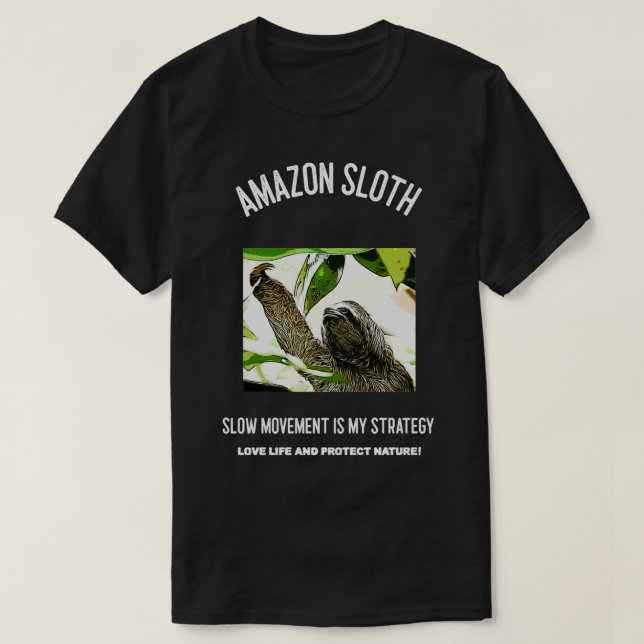 Amazon Sloth T-Shirt (Design Front)