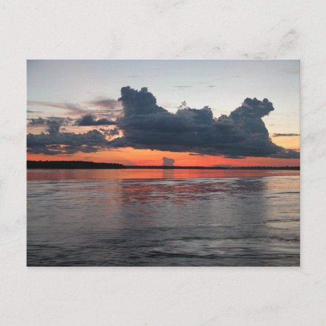 Amazon Sunset, Peru Postcard (Front)