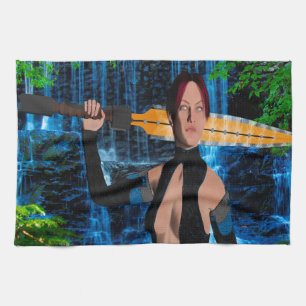 Amazonian Woman Tea Towel