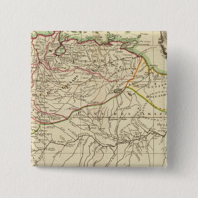 Amazons 15 Cm Square Badge (Front)