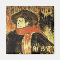 Ambassadeurs, Aristide Bruant by Toulouse Lautrec