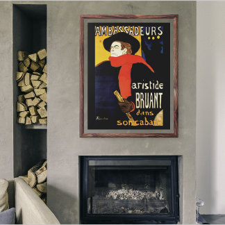 Ambassadeurs Aristide Bruant in His Cabaret Poster