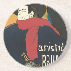 Ambassadeurs, Artistide Bruant by Toulouse Lautrec Coaster