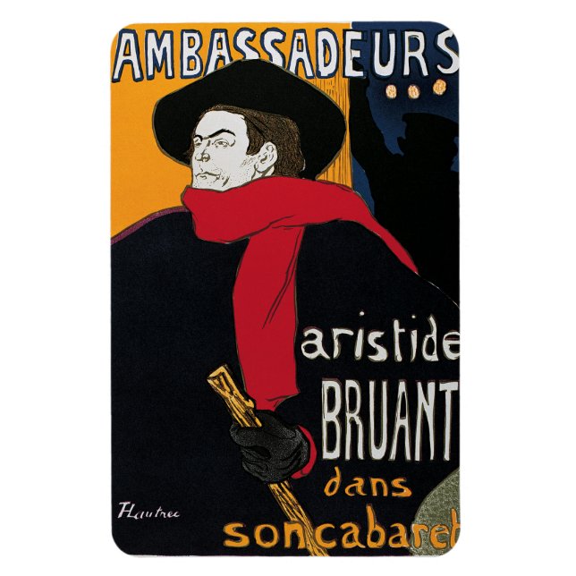 Ambassadeurs by Toulouse-Lautrec Magnet (Vertical)