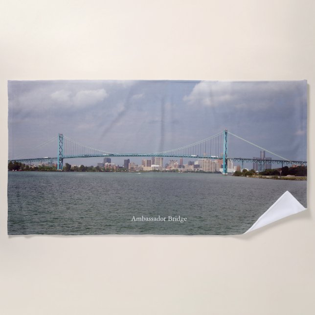 Ambassador Bridge beach towel (Front)