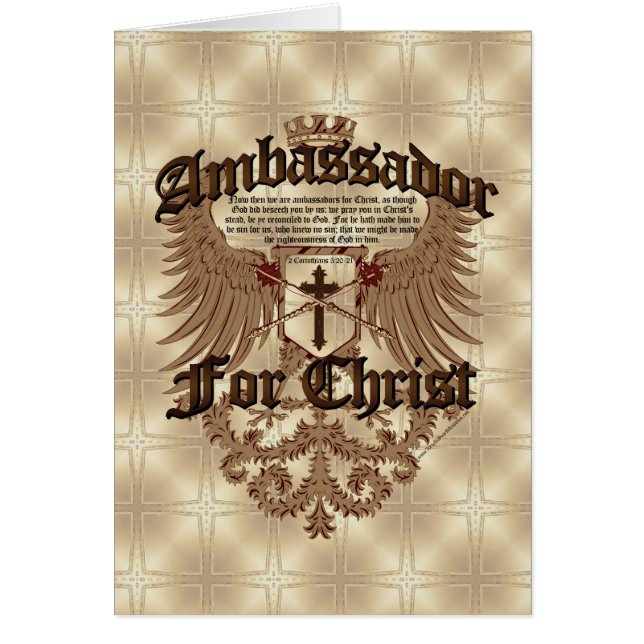 Ambassador For Christ, Corinthians Bible Verse (Front)