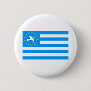 Ambazonia - Amba Land - Flag of Southern Cameroons 6 Cm Round Badge