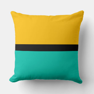 Amber & Amazonite Solid Colour Background Cushion