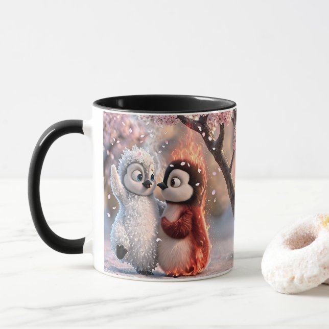 Amber and Frosty - Cherry Blossom Cup (With Donut)