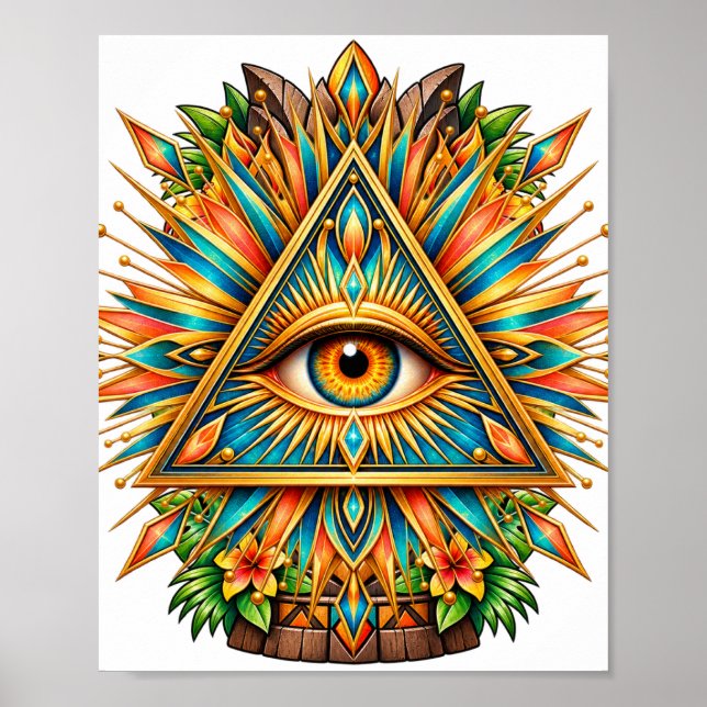 Amber Aureole Eye Poster (Front)