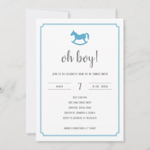 Amber baby shower invitation