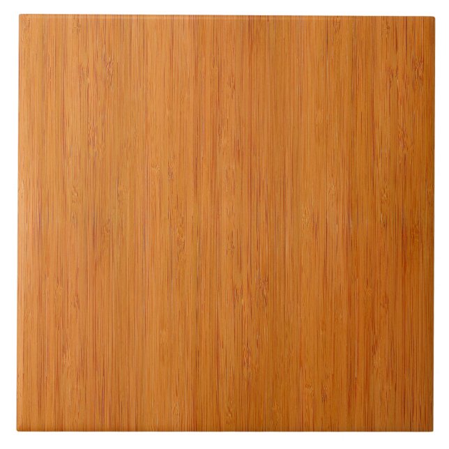 Amber Bamboo Wood Grain Look Tile (Front)