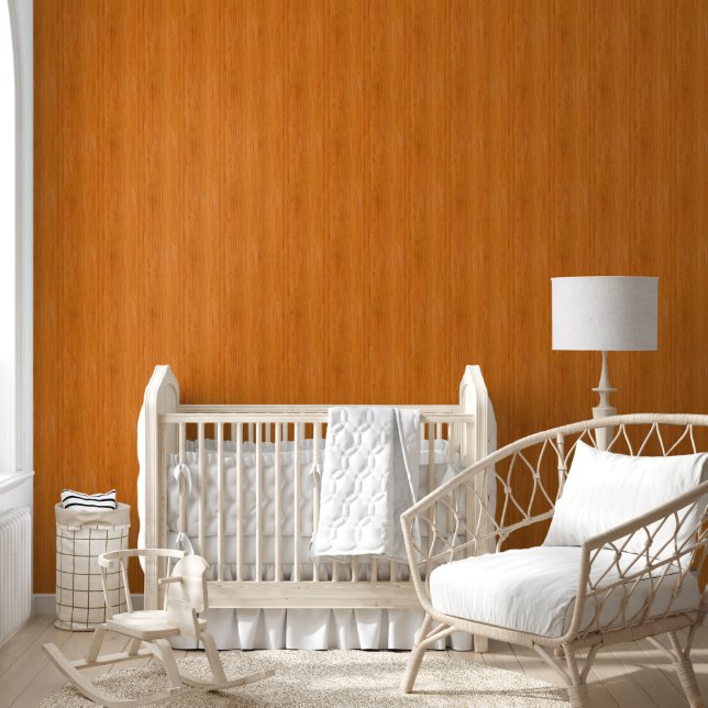 Amber Bamboo Wood Grain Look Wallpaper (Kids)