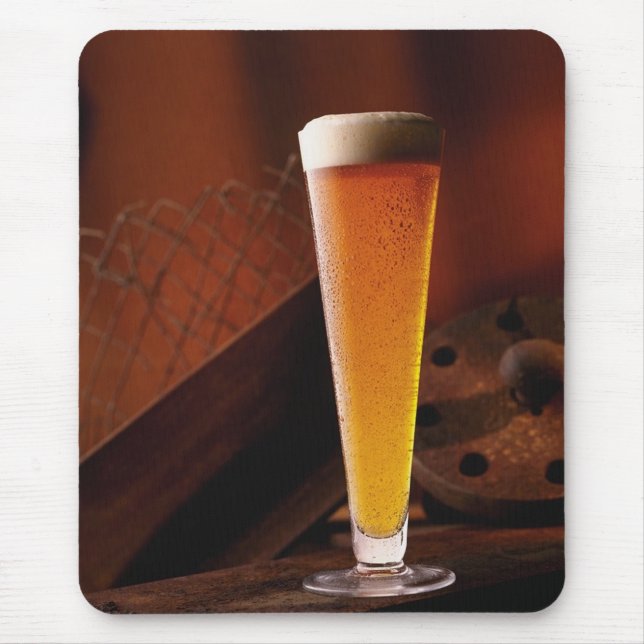 Amber Beer Mousepad (Front)
