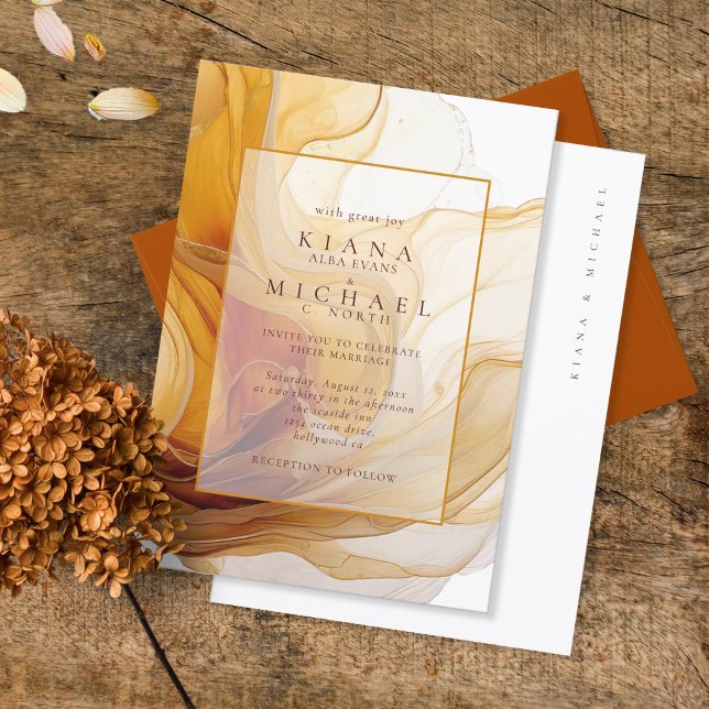 Amber Brandy Abstract Ink Wedding ID1089 (Creator Uploaded)