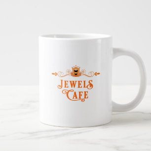 Amber by Mia Harlan Jewels Cafe Series Large Coffee Mug