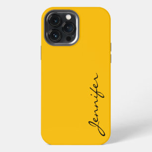 Amber colour background iPhone 13 pro max case