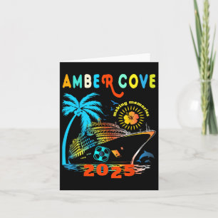 Amber Cove 2025 Family Trip Friends Group Vacation Card