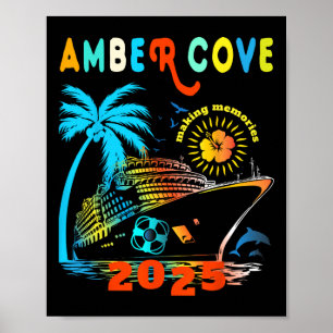 Amber Cove 2025 Family Trip Friends Group Vacation Poster