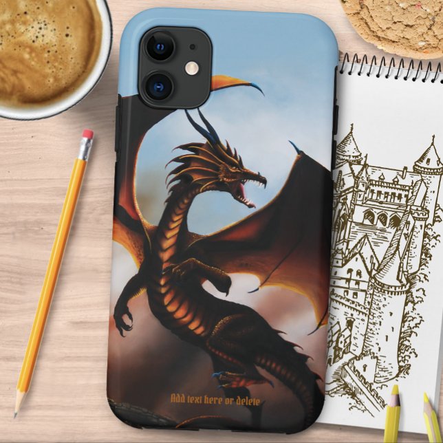 Amber Dragon Fantasy Case-Mate iPhone Case (Creator Uploaded)
