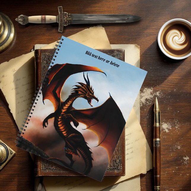Amber Dragon Fantasy Notebook (Creator Uploaded)