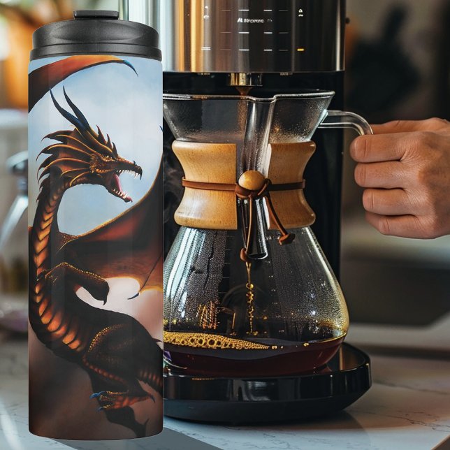 Amber Dragon Fantasy Thermal Tumbler (Creator Uploaded)