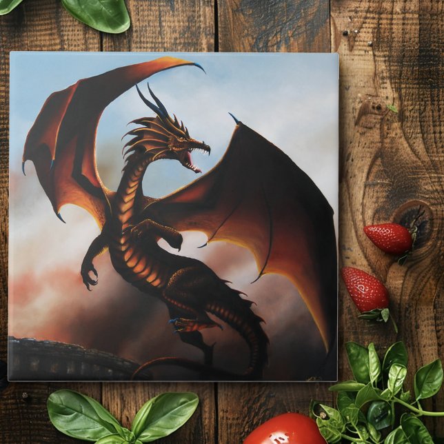 Amber Dragon Fantasy Tile (Creator Uploaded)