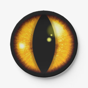 Amber Dragons Eye Paper Plate