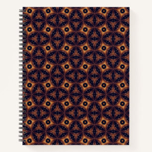 Amber Eclipse Mosaic Notebook