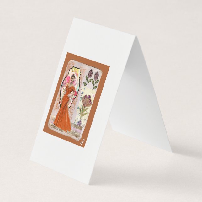 Amber Elegance Business Card (Front)