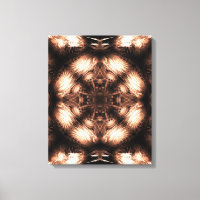 Amber Energy Mandala Fractal Art