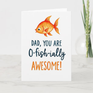 Amber Fish Fathers Day Card