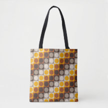Amber Flame Polka Grid