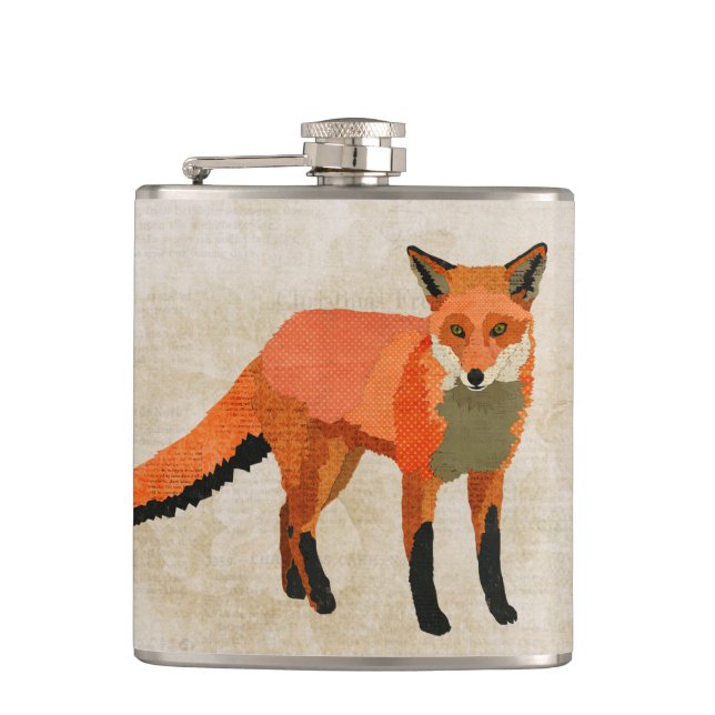 Amber Fox Flask (Front)