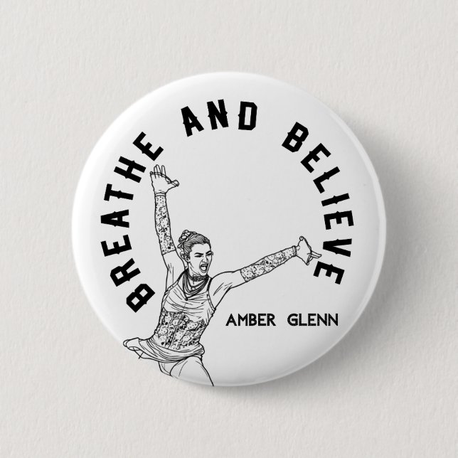 Amber Glenn Inspired Button (Front)