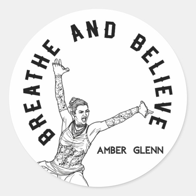 Amber Glenn Inspired Sticker (Front)
