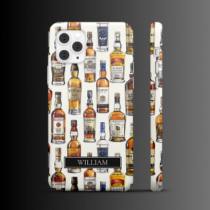 Amber & Gold Whisky Bottle iPhone 16 Pro Max Case