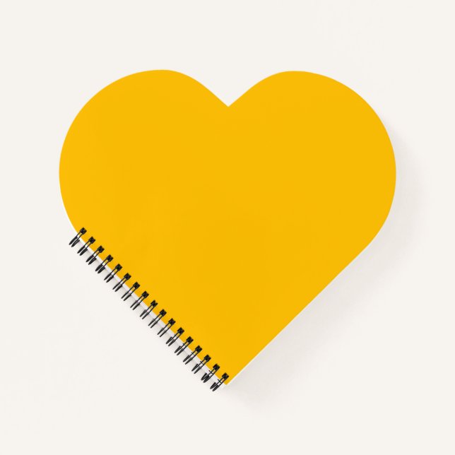 Amber Heart Shaped Notebook (Front)
