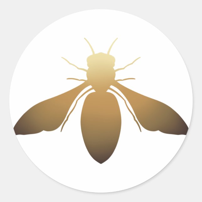 Amber Honeybee Gradient Sticker (Front)
