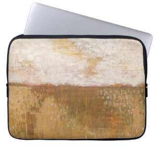 Amber Horizon Abstract Print Melissa Averinos Laptop Sleeve