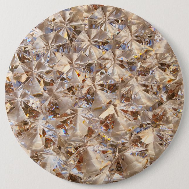 Amber Ice Style 6 Cm Round Badge (Front)